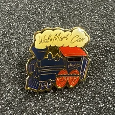 WalMart Always Cart Train Pin Motivation Employee Lapel Pin Pinback Rare Walmart