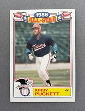 1986 Topps Baseball Kirby Puckett All-Star Commemorative #19 HOF Twins