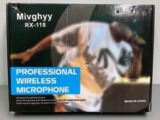 Wireless Microphone System 2 Channels, Metal Dual Professional UHF Cordless