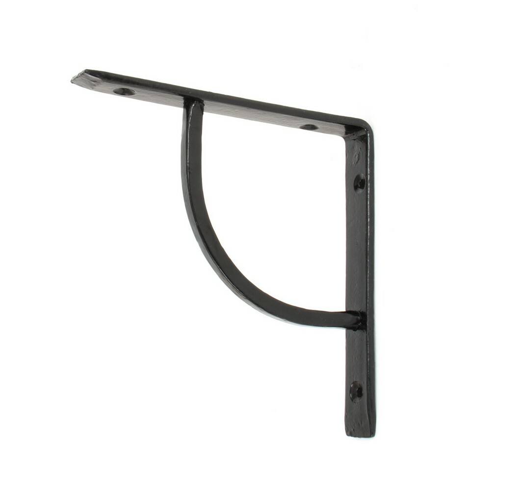 From The Anvil 83780 Black 6'' x 6'' Plain Shelf Bracket - Image 2