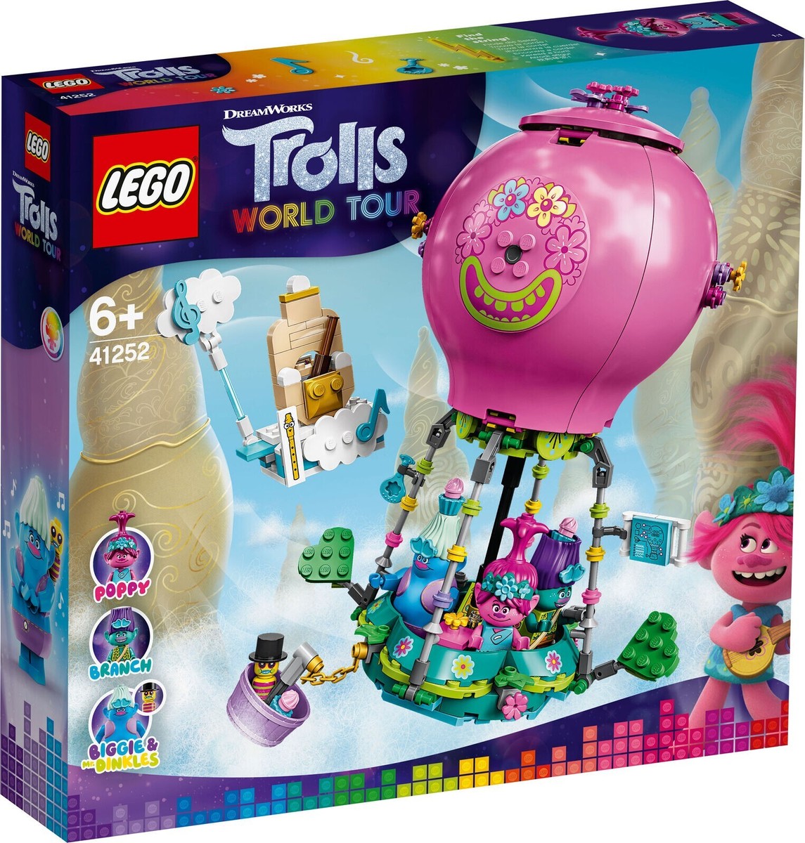 41252 POPPY'S HOT AIR BALLOON ADVENTURE trolls world tour lego NEW