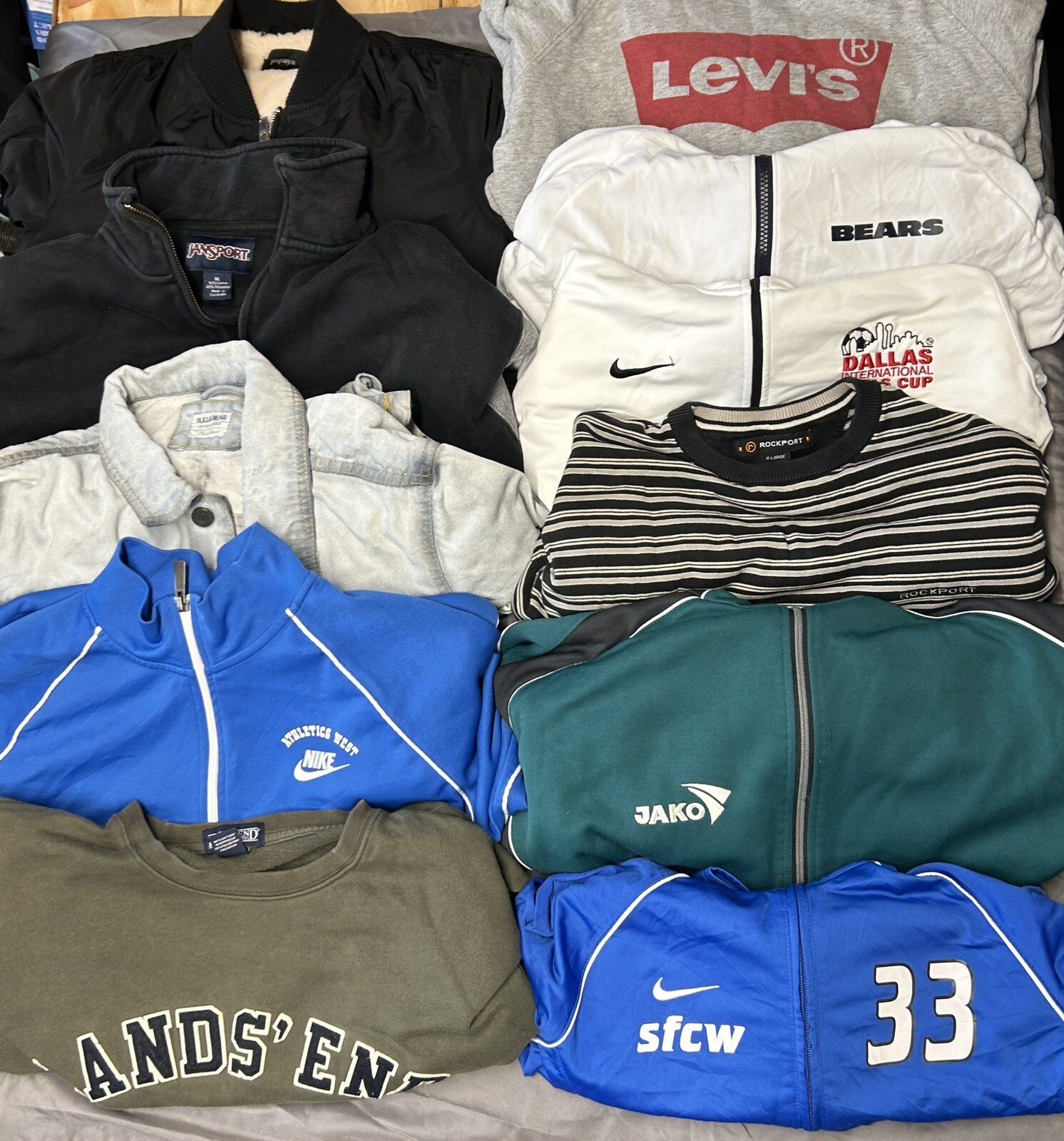 33X Bundle Job Lot Sports Branded Clothing Grade A/b Nike Adidas Resell