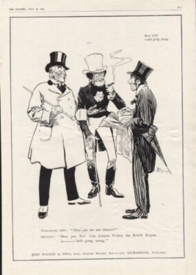 1916 JOHN WALKER SCOTCH WHISKEY KILMARNOCK SCOTLAND DISTILLERY AD 8008
