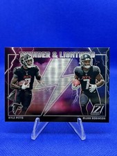 2023 Panini  Zenith BIJAN ROBINSON KYLE PITTS Thunder and Lightning # 1
