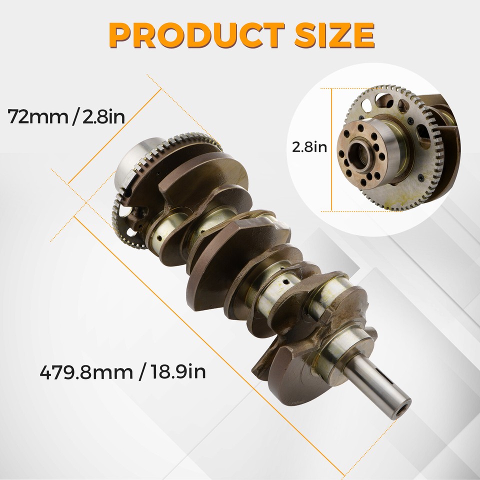 Crankshaft For 3.6L V6 RAM 1500 Jeep Grand Cherokee Chrysler Dodge