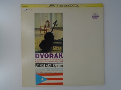 Pablo Casals Dvorak Concerto in B minor Everest SDBR 3083 STEREO Schneider VG+