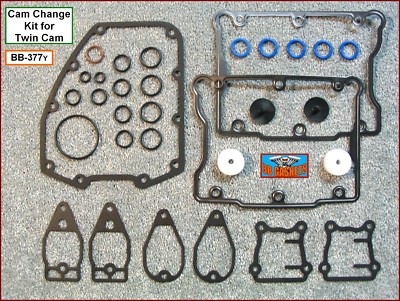 Quick Cam Change Gasket Kit 99~2010 Harley Twin Cam, Foamet & SLS, ref25244-99-K