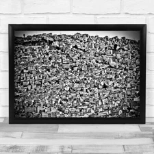 Bolivia Architecture Skyline Cityscape City Urban Pattern Wall Art Print