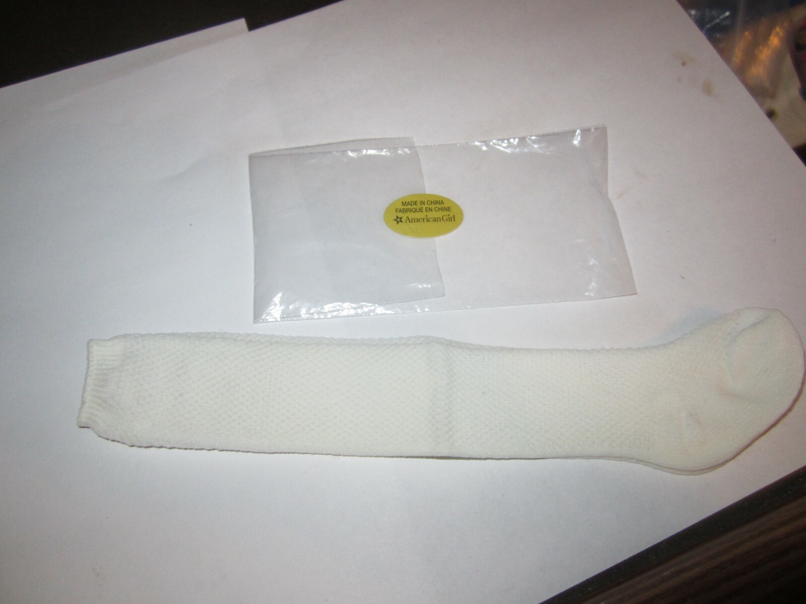 SAOLA Calze calzini bianchi lunghi American Girl SAMANTHA SOLO giarrettiera intima 8"