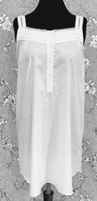 SoieRose Sleek 100 Cotton Victorian Nightgown  White - SR1117