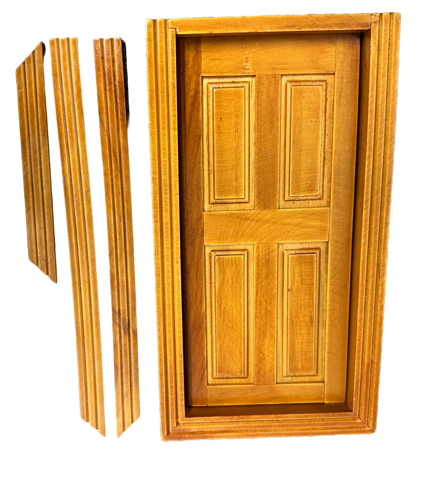 Bambole Casa Cottage Porta Noce 4 Pannello Interno Piccolo di Legno 1:12 Per