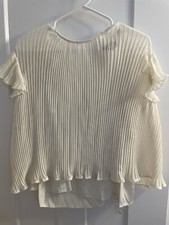 Vici Ivory Long Sleeve Blouse M