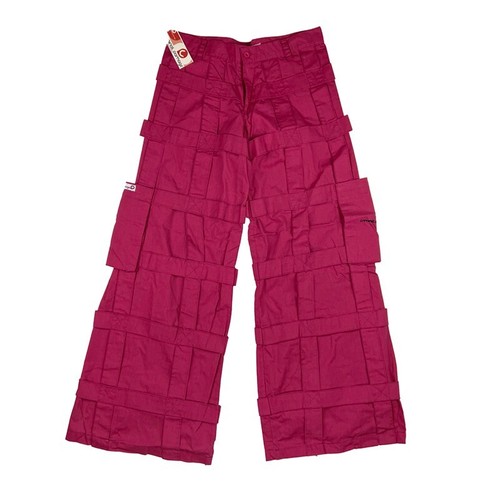 Pantalon cargo vintage dommages criminels rose chaud treillis punk gothique rave