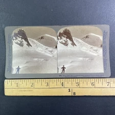 Mont Blanc Alpine Mountain Trek France Stereoview Antique c1901 Y11888