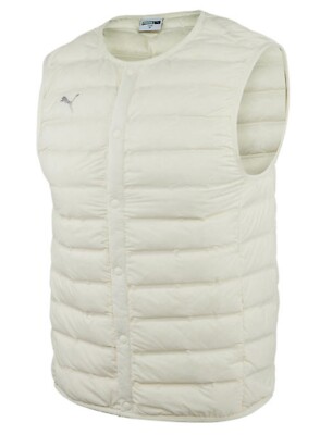Puma Men TS Liner Goose Down Vest Jacket Run Ivory Casual Top Jackets 94128503