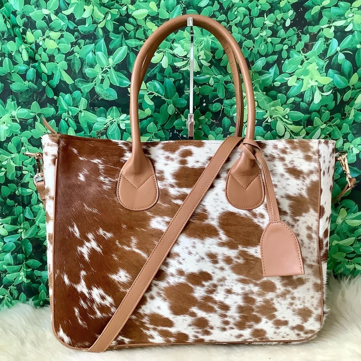 Cowhide Garden Tote Bags Luxury Designer Women's Handbags Classic