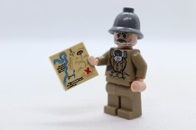Henry Jones Sr. 7198 7620 Map Crusade Indiana Jones LEGO&reg; Minifigure Mini Figure