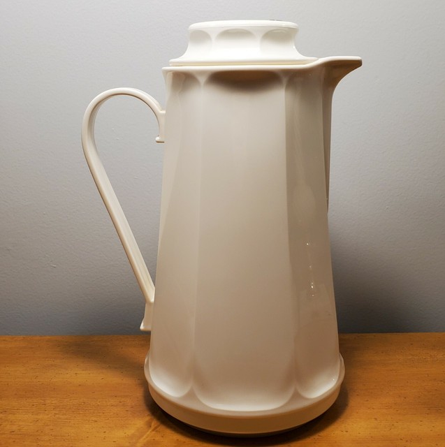 Vintage Thermos Coffee Butler Plus White Glass Carafe 50