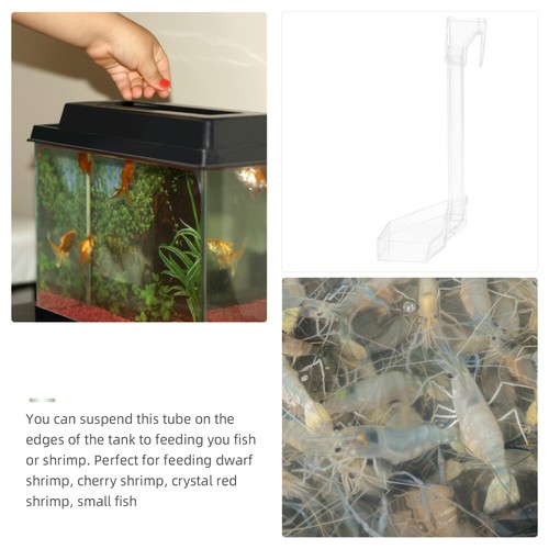 4 Pack Haustier Futterspender Für Aquarien Aquarium Futterrohr Futterautomat - Bild 8 von 12