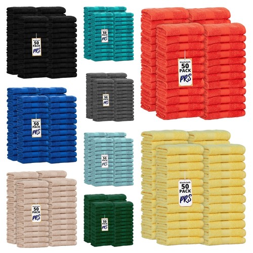 100x Face Cloths Super Quality 100% Egyptian Cotton Soft Small Hand Towels Sets - Picture 2 of 57