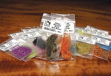 HARELINE MIDGE DIAMOND BRAID -- Dyed Pearl Holographic Colors - Fly Tying