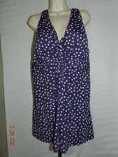 Swimsuits For All Women's Plus Size V-Neck polka dot Swimdress
