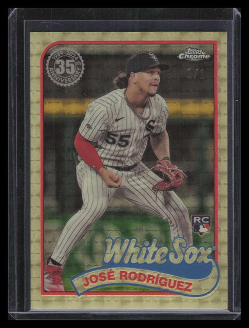 2024 Topps '89 Silver Pack Chrome Series 2 Superfactor Jose Rodriguez Rookie 1/1