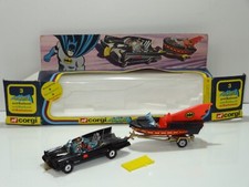 corgi GS GIFT SET 3 BATMAN BATMOBILE & BAT BOAT ( 380 )