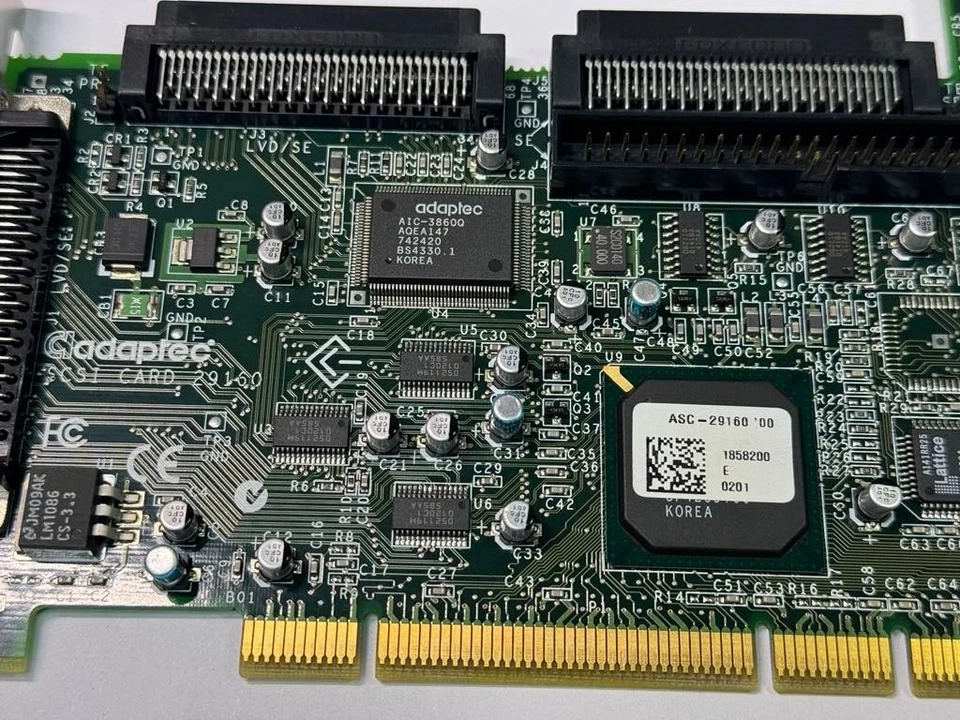 Adaptec SCSI Card 29160 64-bit PCIX SCSI Ultra 160 Host Adapter Card ASC-29160 - Image 2 of 3