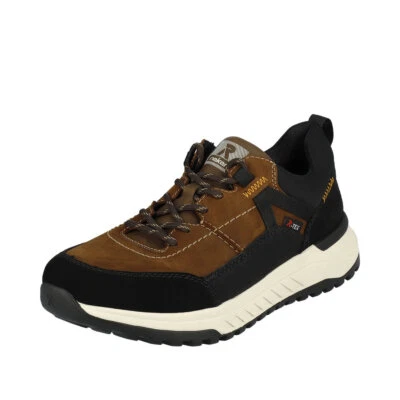 RIEKER Herren Sneaker Halbschuh Braun TEX U0100-22 echt Leder Wechselfußbett - Bild 1 von 4
