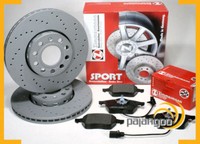 FüR Audi A4 [B6] - Zimmermann Gelochte Sport Bremsscheiben BremsbeläGe FüR Vorne