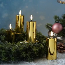 Adventskranz Fertig Dekoriert - Weihnachtskranz Mit 4 Kerzenhaltern | 41cm Mit Tannenzapfen & Beeren