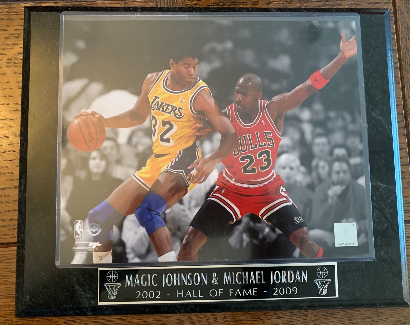 MICHAEL JORDAN MAGIC JOHNSON HALL OF FAME ENGRAVED FRAMED 8x10 PHOTO | eBay