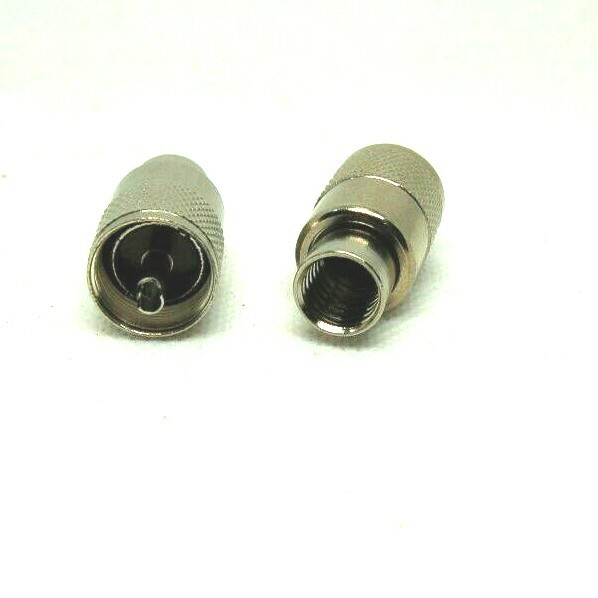 Pl259 UHF Connector Plugs 9mm Screw on for Rg213 Brown Insulator Twin