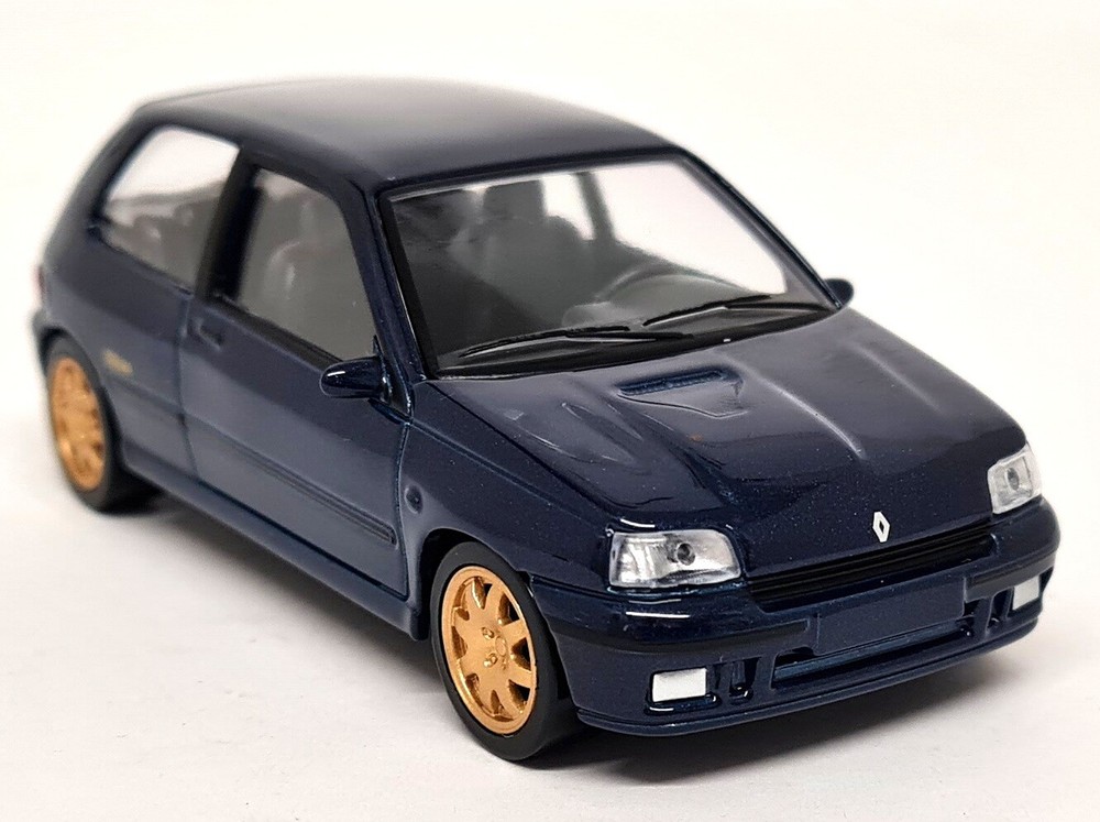 Norev 1/43 1993 Renault Clio Williams Blue Gold Diecast Model Car