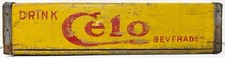 1930s Antique Vintage Wooden CELO Soda Crate From Wisconsin George Koehler