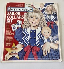 Sailor Collar Kit Girls Dolls with Fabric Retired 1996 in Package Daisy Kingdom