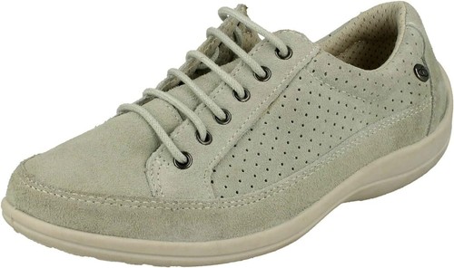 Girls Suede Leather Junior New Casual Loafers Shoes Lace Up Trainers UK Size 4 - Picture 6 of 9
