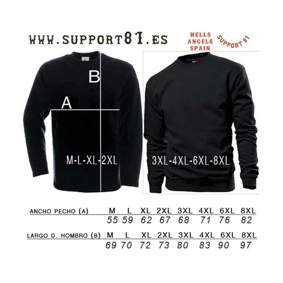 49 Hells Angels Flaming Sculls Support81 pull grosse machine rouge noir - Photo 3/3
