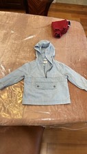 Gymboree Boys Light Denim Hooded Jacket Overshitt, Size 2T