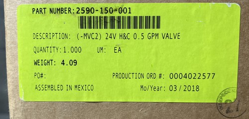Acorn 2590-150-001 Hot & Cold Plastic Solenoid Op .5 Gpm Valve Assembly W/Plate - Picture 3 of 12