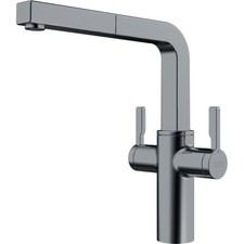 Frames By Franke Twin Lever Pull Out Nozzle Steel 115.0370.634