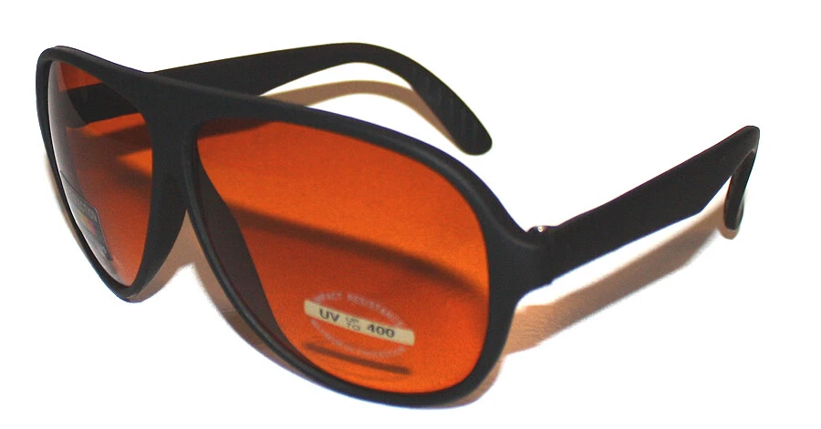 Gafas de sol The Hangover Movie Aviator azul bloqueador policarbonato ámbar lentes Foto 3 de 4