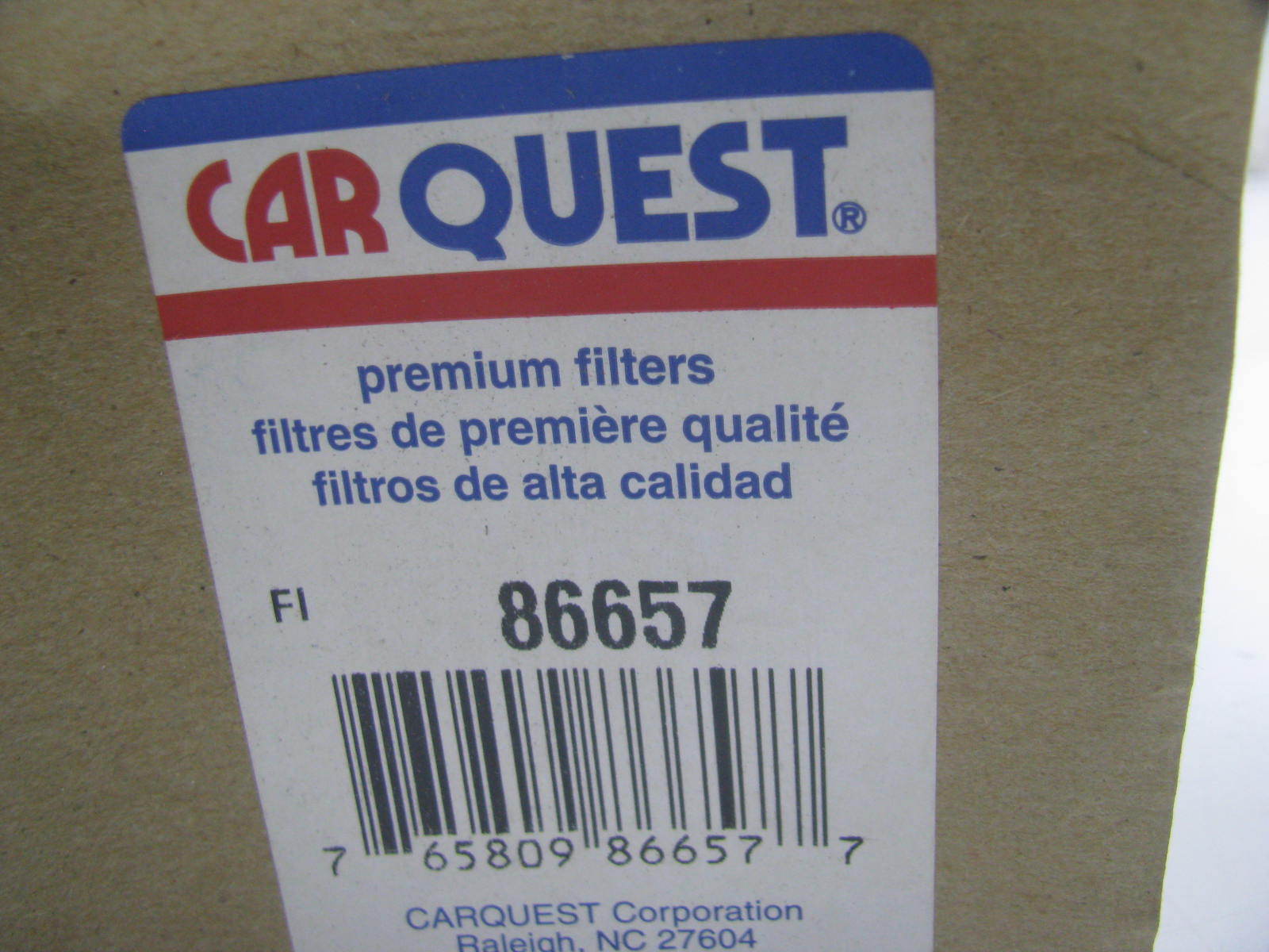 Carquest 86657 Diesel Fuel Water Separator Filter Replaces CS10752