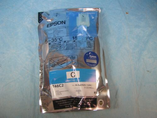 Epson T46C2 CYAN Dye Sublimation Ink 1100ml - F6370 / 9470 / 9470H w/Chip - NEW