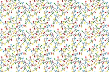 Christmas Tree Light Adhesive Sticky Holiday Printed Pattern Vinyl Craft Sheet