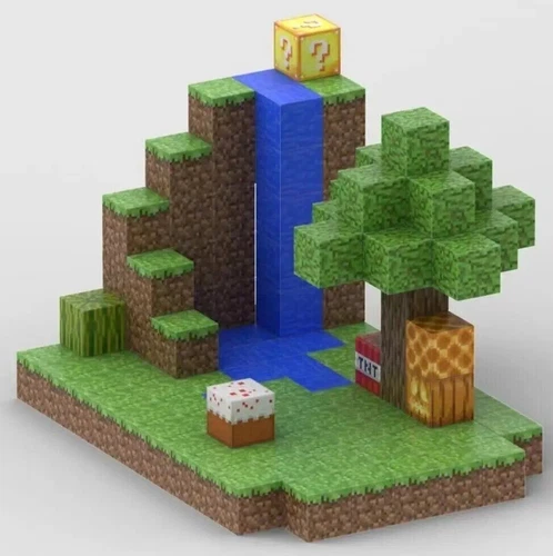 My World Magnetic Building Block Set STEM Mine Craft Toys Tiles Pixel Cube 2CM - Picture 10 of 78