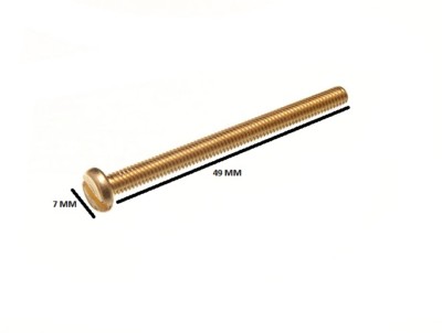 Viti A Macchina Testa Piatta Scanalata #8-32 X 1-1/4 &ndash; Ottone Massiccio (Seleziona Quantit&agrave;)