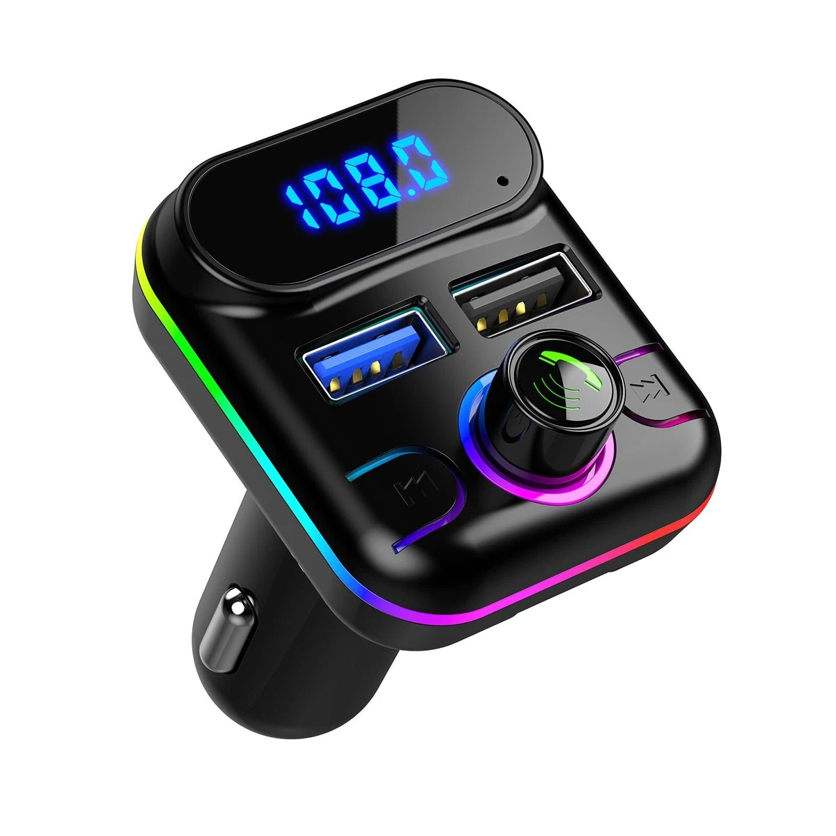 Cargador De Carro Para Celulares Con Blutu Bluetooth Musica Radio FM  Llamadas