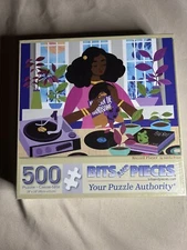 Tabitha Brown Art Puzzle "Record Player" 18"x24" 500 Pieces